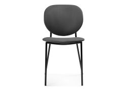 Стул на металлокаркасе Саранда графитовый / черный глянец