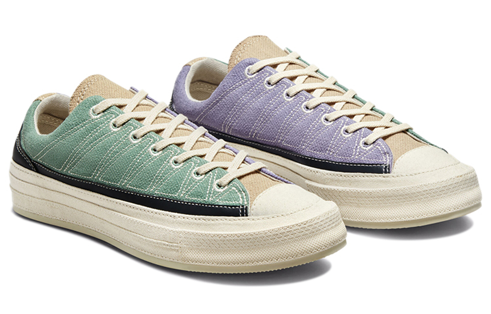 Chuck 70 Converse Low "Cozy Granola - Cool Sage Slate Lilac"