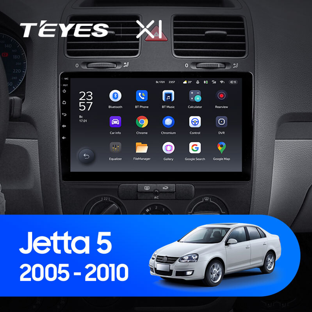 Teyes X1 10,2"для Volkswagen Jetta 5 2005-2010