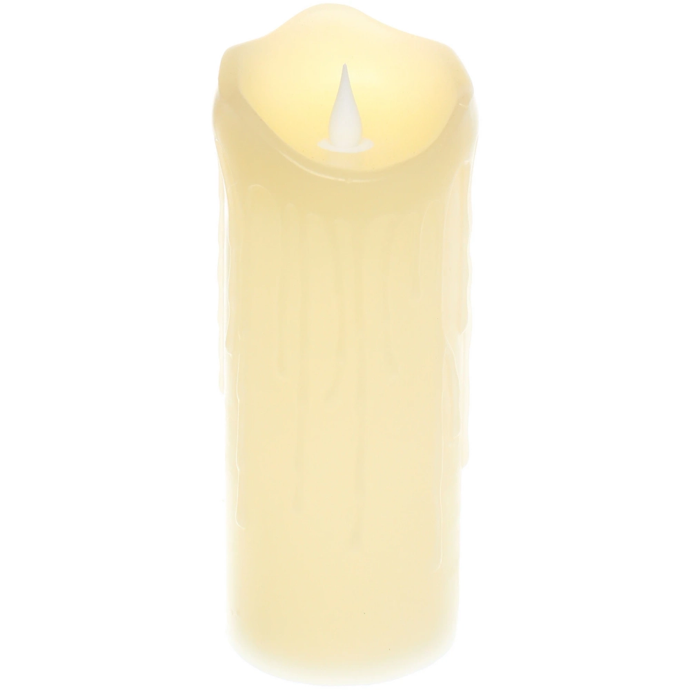 Сувенир с подсветкой «Свеча восковая - Изыск» 7,5*20 см - облита воском (работает от батареек 3 ААА)