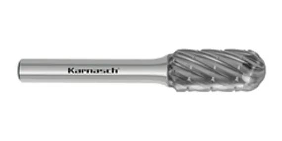 Борфреза твердосплавная Karnasch форма L, 6х18х6х50 мм, насечка HP-3 PRO, покрытие Green-Tec, арт. 11.6098-010