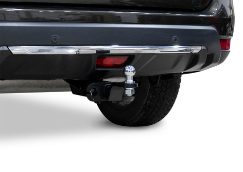 Фаркоп под квадрат c электрикой Smart для Nissan X-Trail T32 2015-2018 2018-н.в., шар E, 1500/75 кг, F.4113.001