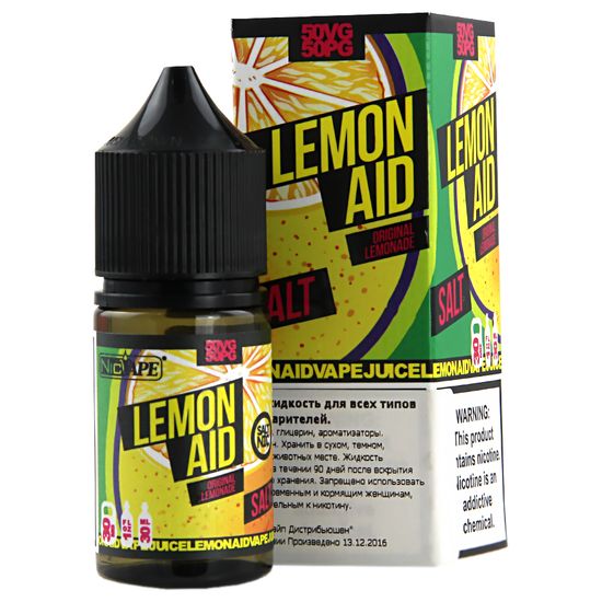Жидкость Lemon Aid (30 мл, 20 мг EXTRA SALT ≈3.0%) Original Lemonade