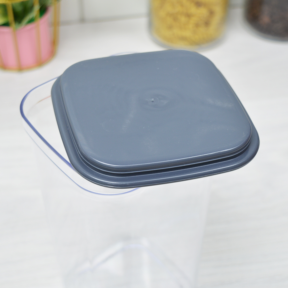 Контейнер для сыпучих продуктов 1,3л "Смарт" чернильно-серый