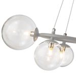 Люстра Wendt 9 grey/clear