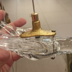 Подвесной светильник 12966-1P clear/gold