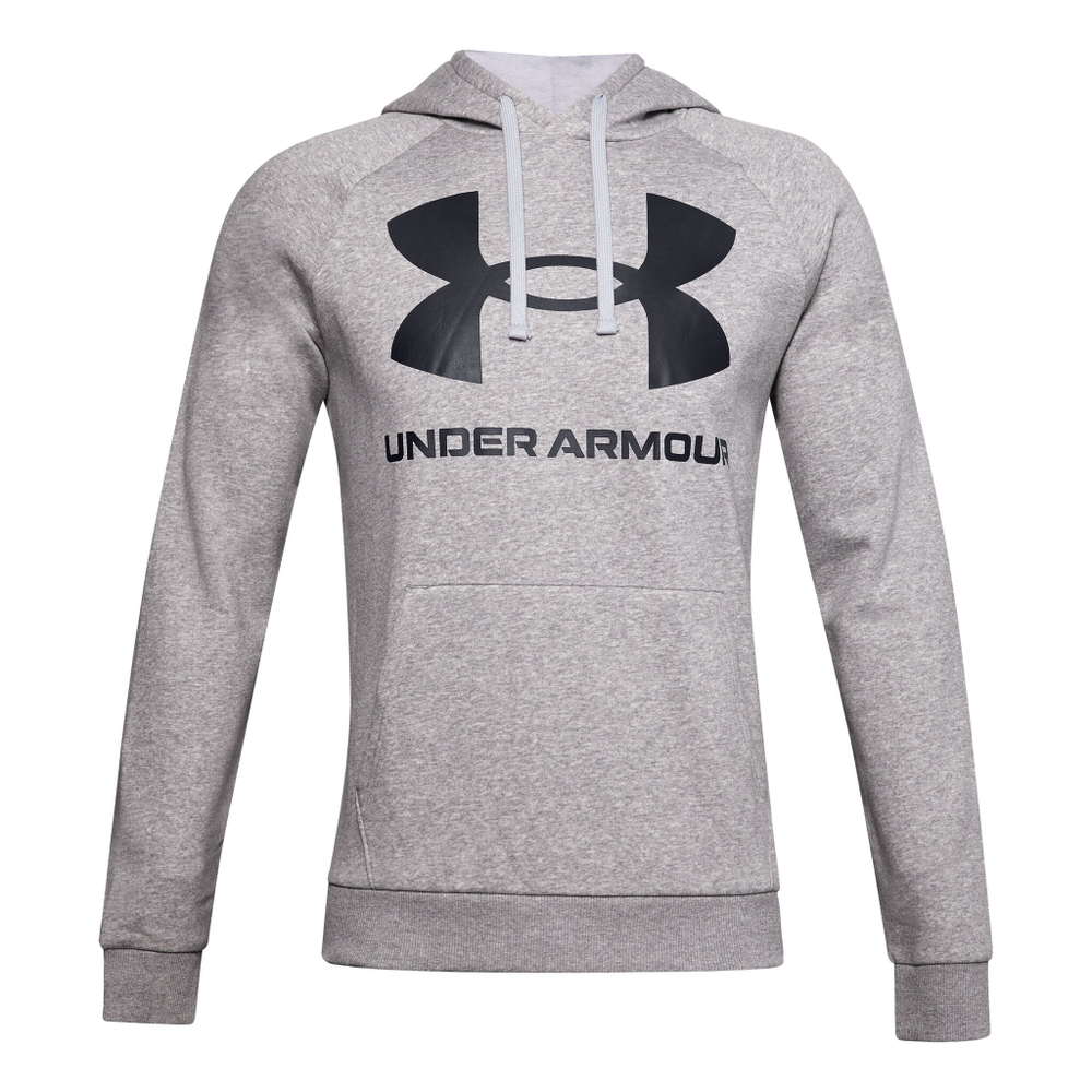Мужская кофта теннисная Under Armour Rival Big Logo Hoody Men - Grey, Black