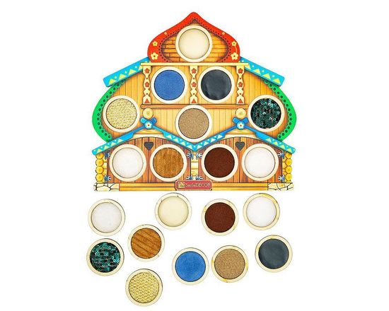 Игра тактильная по системе Монтессори "Теремок"