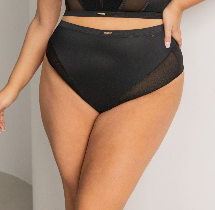 Трусы Kris Line Simple стринги High Waist (черный)