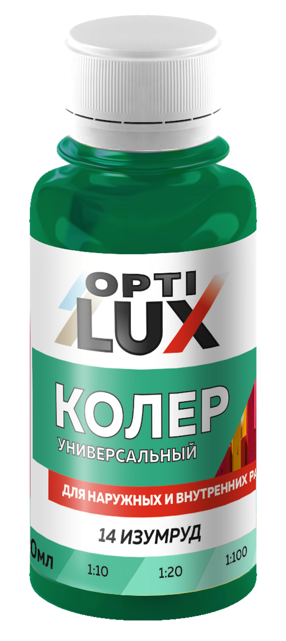 Колер универсальный Optilux 14 изумруд (0,1л)