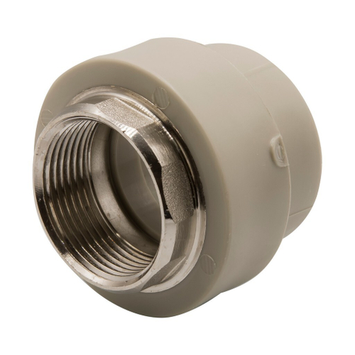 Муфта комб. вн 40х1 1/4'' под ключ EVER® plast  СЕРЫЙ (Россия)