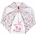 Зонт-трость женский купол «Единорог» микс 4 цвета, 8 спиц, d-82см, длина в слож. виде 82см