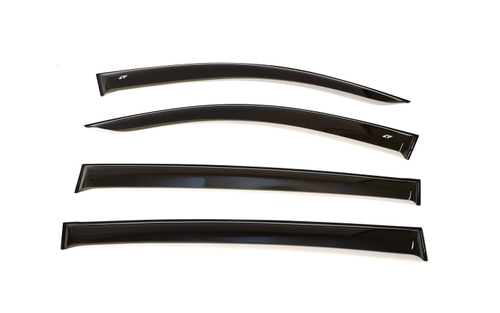 Дефлекторы боковых окон Cobra Tuning на Mitsubishi L200 4 2007/Triton 2006-2010 широкие арт.ME40507