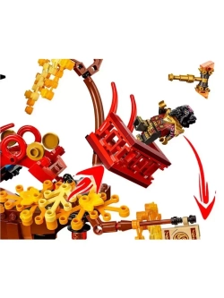 Конструктор Храм энергетических ядер дракона 1049 деталей