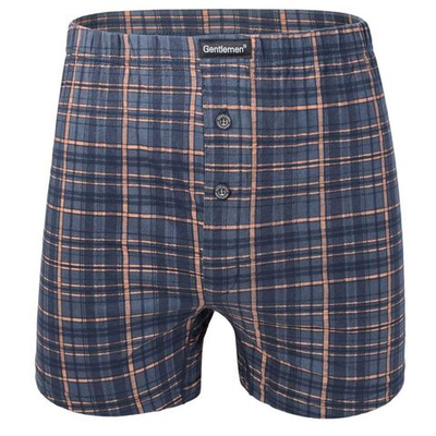 Классические мужские трусы-шорты свободного кроя (Размер: M) (Цвет: темно-серый)