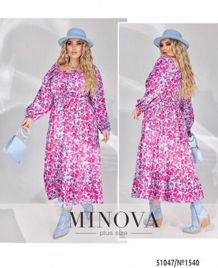 Платье 1540-малиновый Minova Фото 1