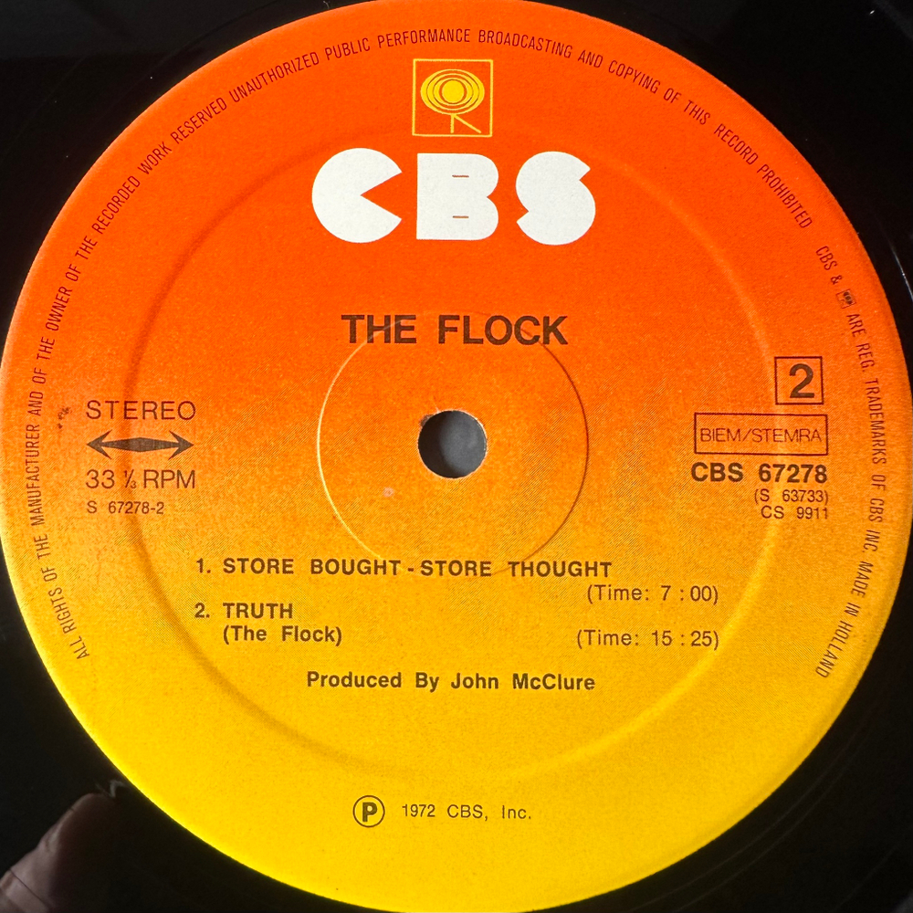 The Flock ‎– The Flock 2LP (Голландия)