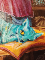 Картина "Айва", натюрморт. 30 см на 30 см. Акрил на картоне. Авторская живопись, оригинал.