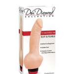 Реалистичный вибратор с мошонкой "Debi Diamond" (Цвет: телесный)