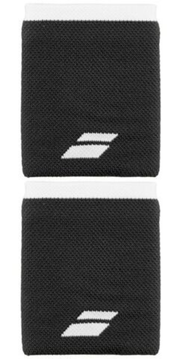 Напульсник теннисный Babolat Logo Jumbo Wristband - черный