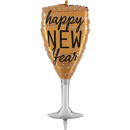 Бокал шампанского HNY