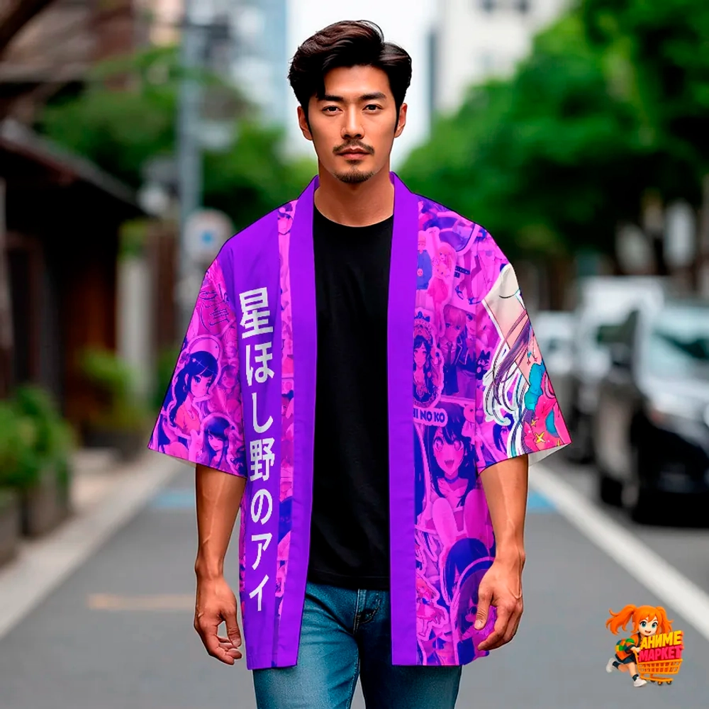 Рубашка хаори японская Звездное дитя