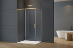 Душевой уголок Софт 2 (Soft 2) Vincea VSR-3SO28012CLG, 1200*800, брашированное золото, стекло прозрачное
