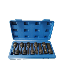 Набор головок-бит TORX ударных 10пр.,1/2''(T30, T40, T45, T50, T55, T60, T70, T80, T90, T100), в кейсе FORCEKRAFT FK-41013MPB