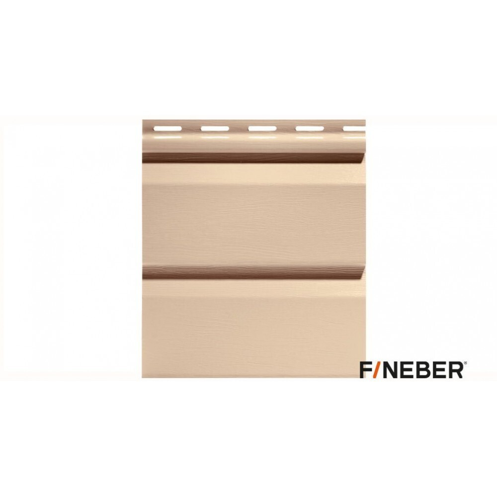 Сайдинг виниловый FineBer Дачный Корабельный брус Лён 3050х205мм