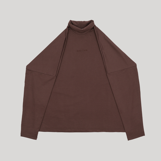 LS High Neck LOGO French Roast