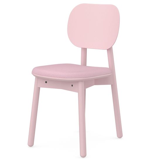 Стул saga, рогожка, розовый