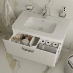 Тумба с раковиной Iddis Brick BRI80WFi95K 80 белая