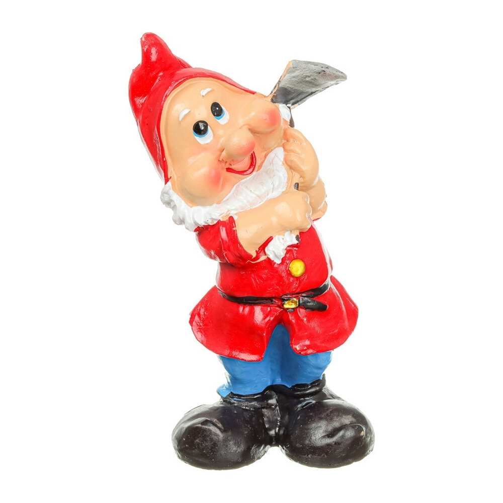 Фигура садовая "Гном" 21см, 4 дизайна, полистоун