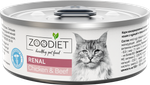 Консервы диета для кошек Zoodiet Renal Chicken&Beef курица говядина поддержка функции почек 100 г