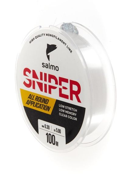 Леска монофильная Salmo Sniper Clear 100 м, 0,30 мм