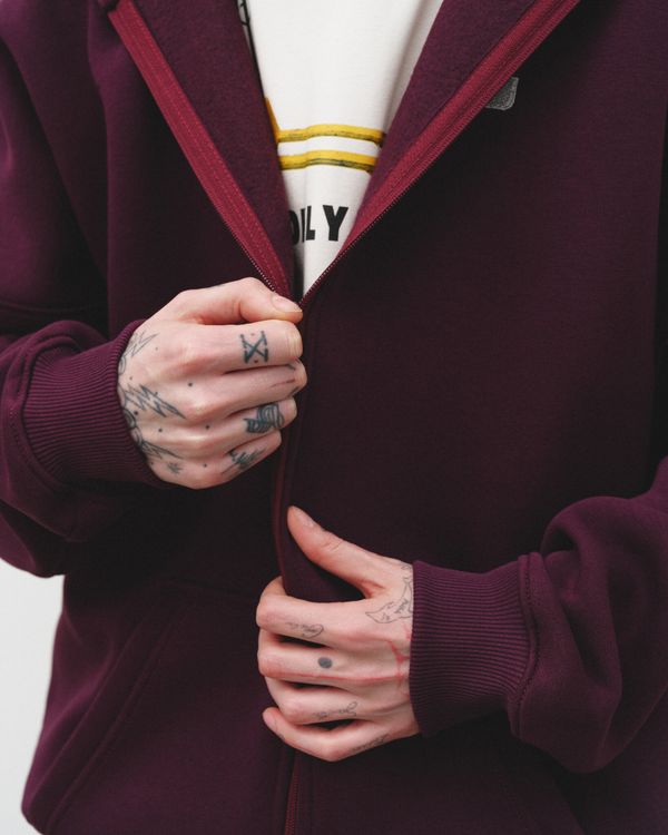 Худи Zip-Up Potent Purple фиолетовый - фото 7