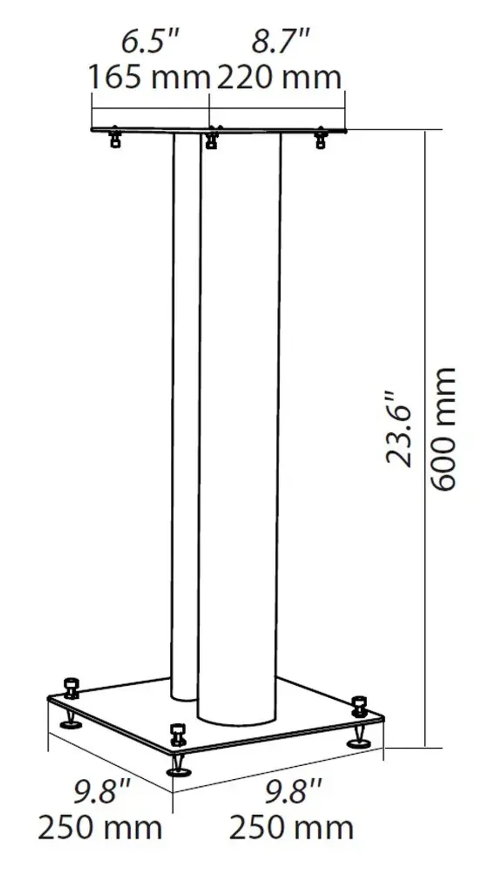 NorStone Stylum 2 подставки под акустические системы высота 60 см.