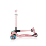 Самокат Globber Junior Foldable Fantasy Lights светло-розовый