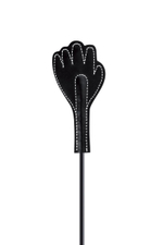 Двусторонний стек-щекоталка Sweet Caress Feather Whip - 58 см. (Цвет: черный)