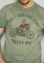 Футболка Bowery NYC "Salt Surfer Clan" Vintage Tank Green