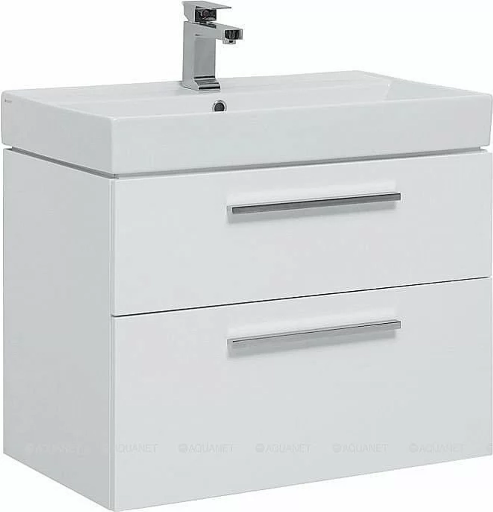 Тумба с раковиной Aquanet Nova 242262 75 белый