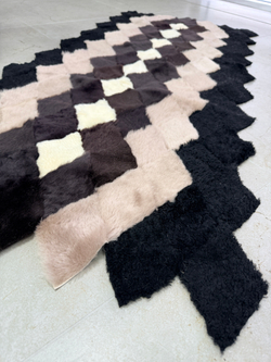 Меховой Коврик прикроватный накидка на кресло из овчины