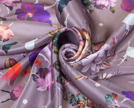 Шелковый платок "Жизель". Жостово