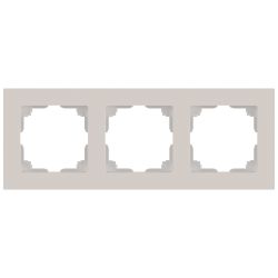 Рамка для розеток и выключателей Intro Accent 6-503-06 на 3 поста, СУ, перламутр