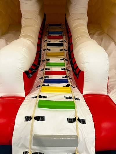 Надувная водная горка с бассейном «Бельчонок», 12*6,5*4,5 м