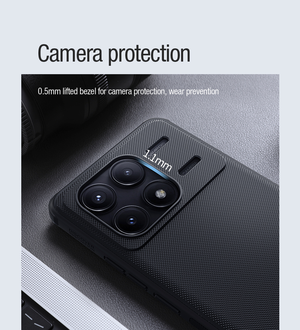 Чехол усиленный от Nillkin c встроенным круглым магнитом для Xiaomi Poco F6 Pro, серия Super Frosted Shield Pro Magnetic Case