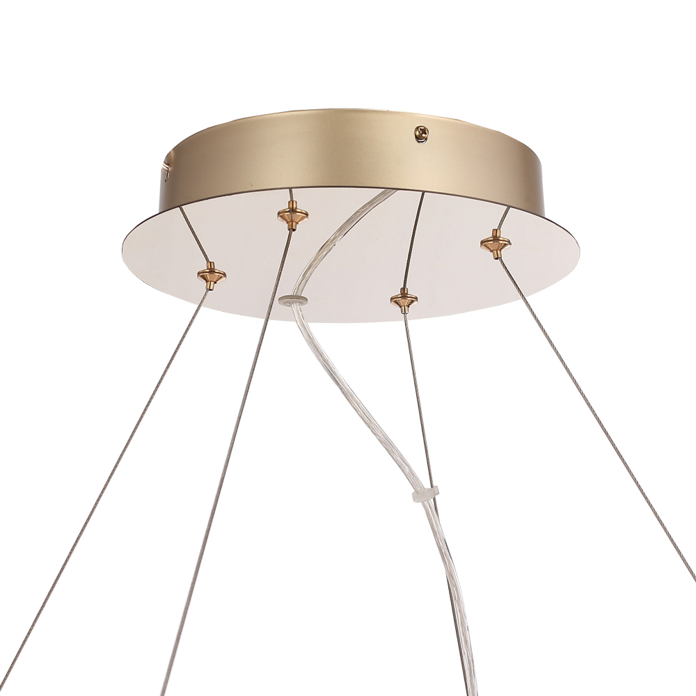 SL6135.223.01 Светильник подвесной ST-Luce золото/прозрачный, янтарный LED 1*56W 3000K LIGHTSOME