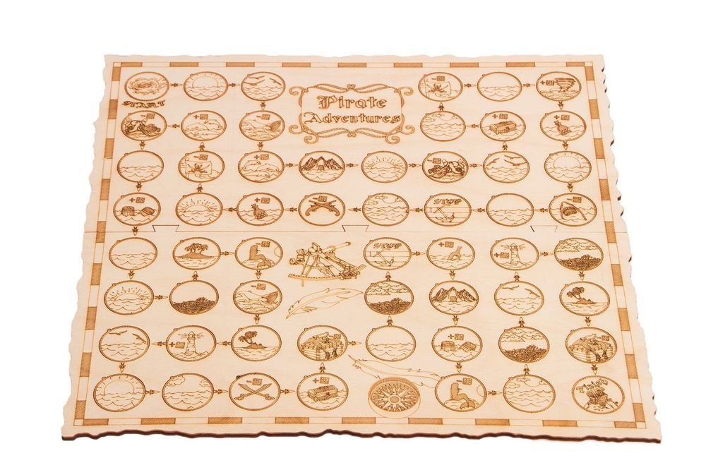 Механический 3D-пазл из дерева Wood Trick Колесо Фортуны с настольной игрой