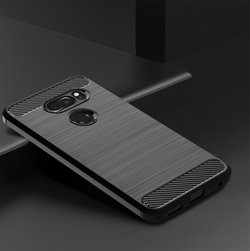 Чехол для LG V30S ThinQ (V30S+ ThinQ, V35 ThinQ) цвет Black (черный), серия Carbon от Caseport