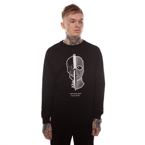 Свитшот ЮНОСТЬ Чёрный Дым